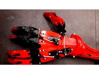 robotic hand servo controlled fingers by Hatsyflatsy