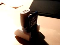 USB, SD- & micro SD-card Stand | tight fit  by Woelim