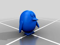 Penguin low poly by All_things