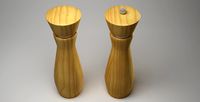 Wooden salt and pepper mill