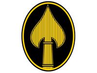 WWII Era OSS Insignia Sign Litho by chryslerjunkandstuff