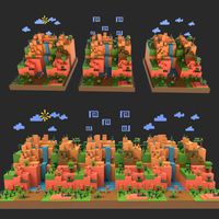 Game Cubee World Environment and Character