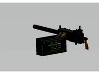 US Heavy machine gun M1919A4 WWII by Milhause