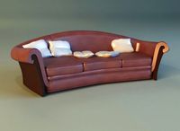 Sofa luxury leather classic