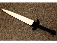 Skyrim Steel dagger (two parts simple joining) by skv
