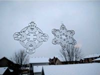Porg Snowflakes for Lasercutting by Drathus