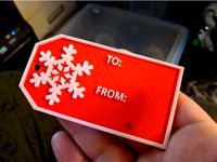 Snowflake Gift Tag by kyouteki