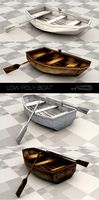 Low poly boat made with plywood.