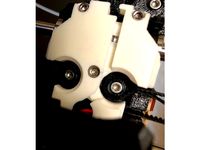 Prusa i3 MK3 X carriage back plate with belt access by jltx