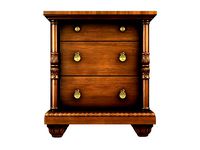 Nightstand with Drawers 0005