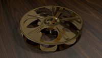 Film Reel - 5-Holed Film Reel 3D Object