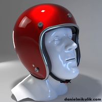 Retro Motorcycle Helmet with face Cover