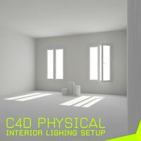 interior lighting setup for c4d(physical)