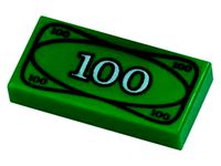 Lego $100 Bill Life Size by SILVERADORED