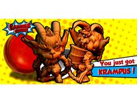 Krampus chibi miniature by heribertovalle