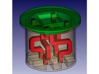 Recessed vibration absorber for Prusa I3 mk2 by motoz