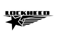 Old School Lockheed Aircraft Sign Litho by chryslerjunkandstuff