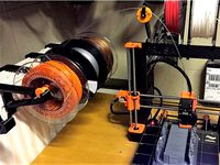 Filament bracket / support on radiator by Sledz