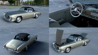 Full w interior Mercedes 190SL Soft Top