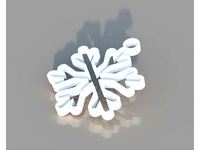 Snowflake Ornament by TK3DPrinting