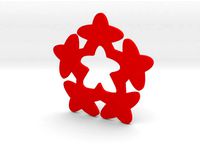 Meeple Christmas Tree Decoration by GinoBrancazio