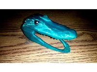 Alligator Head with Custom Eyes by RickB