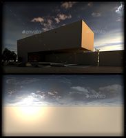 Sunset with Detailed Clouds HDRI