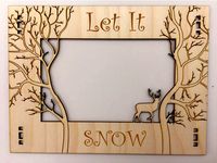 Holiday / Christmas Frame w/ Deer by West3DP
