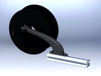 Dual Spoolholder for Creality CR-10 or similar More rigid version by PukinDog