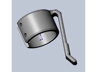 Pocket Clip for ~1" Flashlight by dswartz07