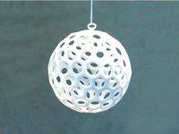 Voronoi Christmas bauble by VECTARY