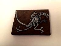 Miniature Velociraptor Fossil with Openlock Base by melabam
