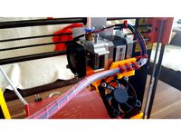 Prusa i3 - Cable and fan holder by Sakul