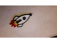Keychain Rocket by Giara