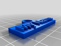 Name tag Keychain by 3DDreamBox