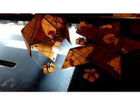 Dymaxion Globe - tabbed wooden vertices - semi parametric by Octovir