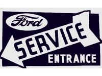 Ford Service Entrance Sign by saintmythi