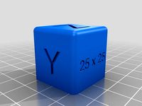25 x 25 mm Calibration Cube by wlfmario