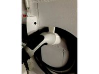 Electric Car plug holder (Type 2) - with integrated cable holder by JeCarve