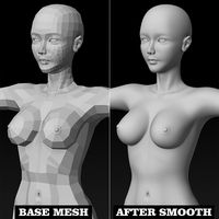 High Quality Female Base Mesh