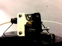 Anet A8 bowden extruder block for PC4-01 pneumatic fitting by UtconoSS