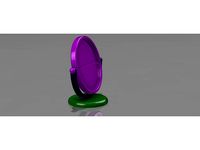 LED Round Mirror by Zugara