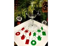 Christmas wine charms by cfmccormick