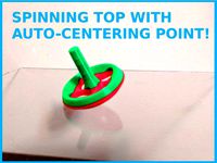 SPINNING TOP WITH AUTO-CENTERING NUB by Lain_Iwakura