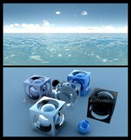 Ocean Blue Clouds 7 - HDRI