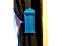 TARDIS Curtain Pull Back by cmidgley
