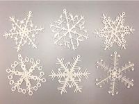 Organic Snowflake Ornaments by mathgrrl