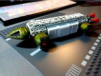 Moon 1999: Freight - /Passenger Box for EAGLE ONE fitting below the Dinky Model by Subwater