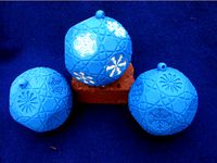Ornament with Snowflake Drawings by pmoews