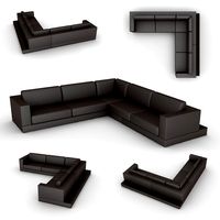 Corner sofa with shelf 3000x3250
